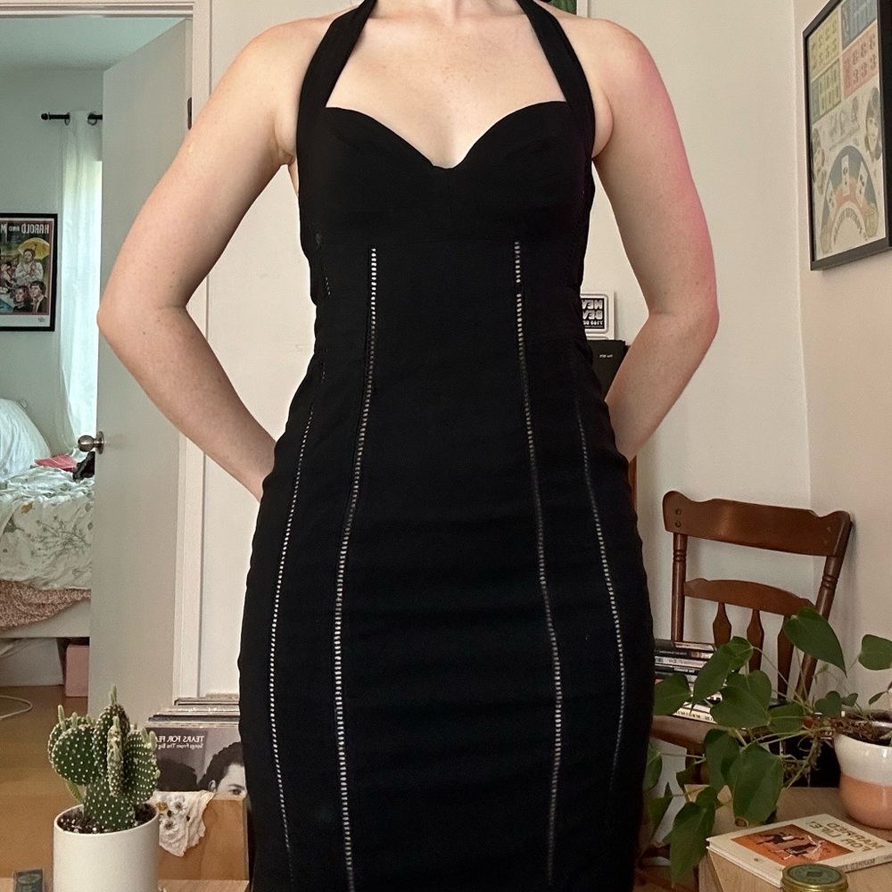 Goth little black dress